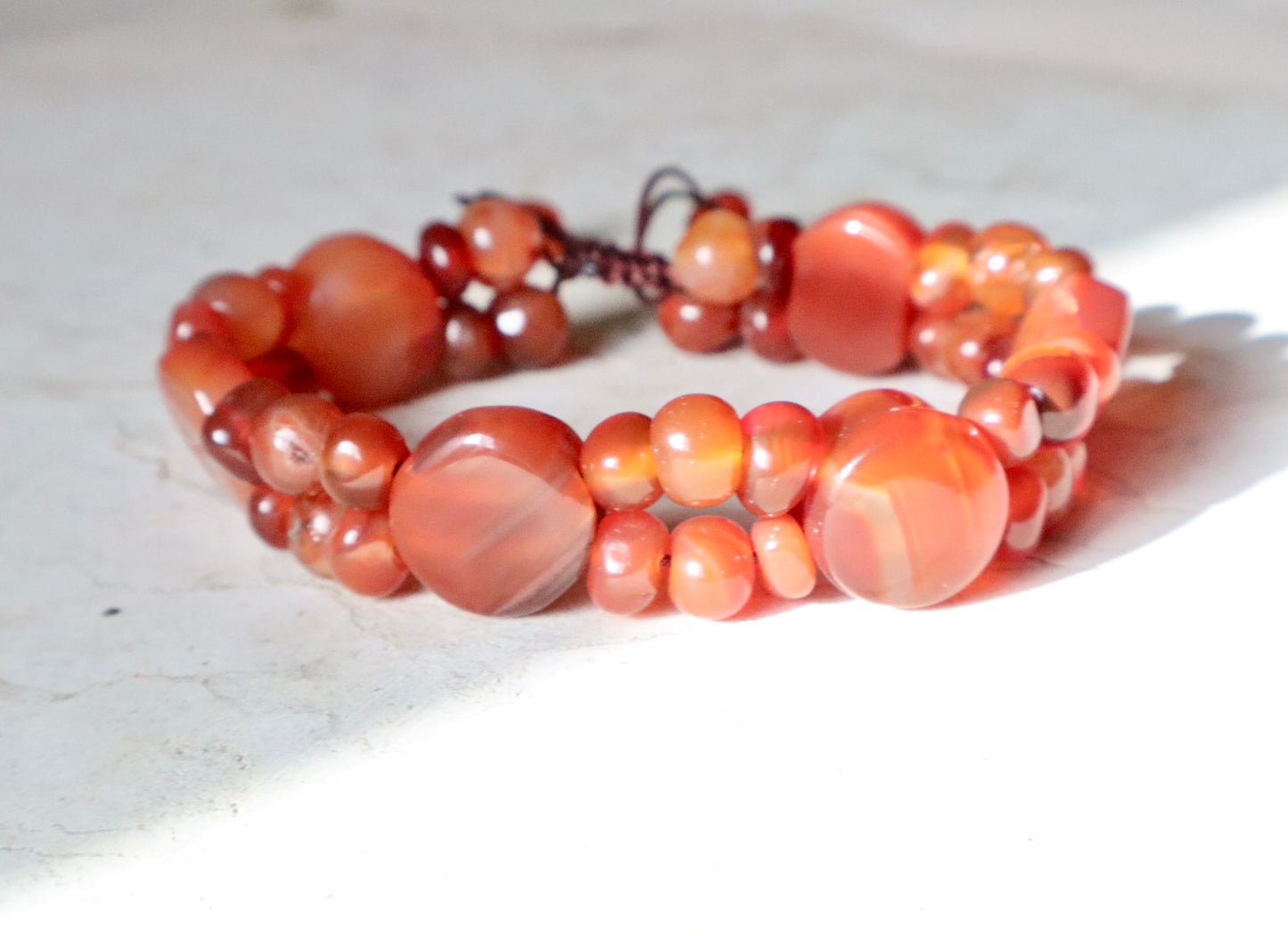 Carnelian/Agate Courage & Confidence Bracelet