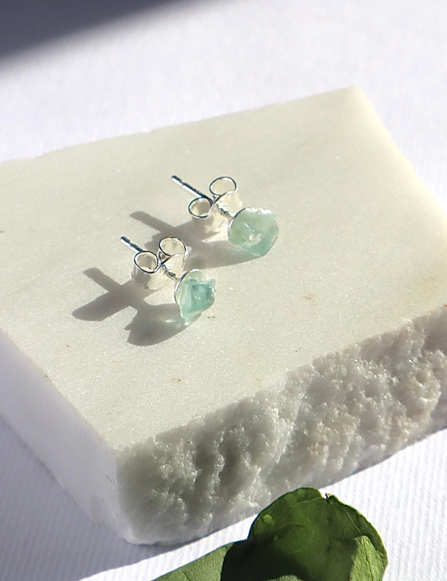 Amethyst, Aquamarine, & Rose Quartz Love, Tranquility, & Stress Relief 925 Sterlings Silver Stud Earrings