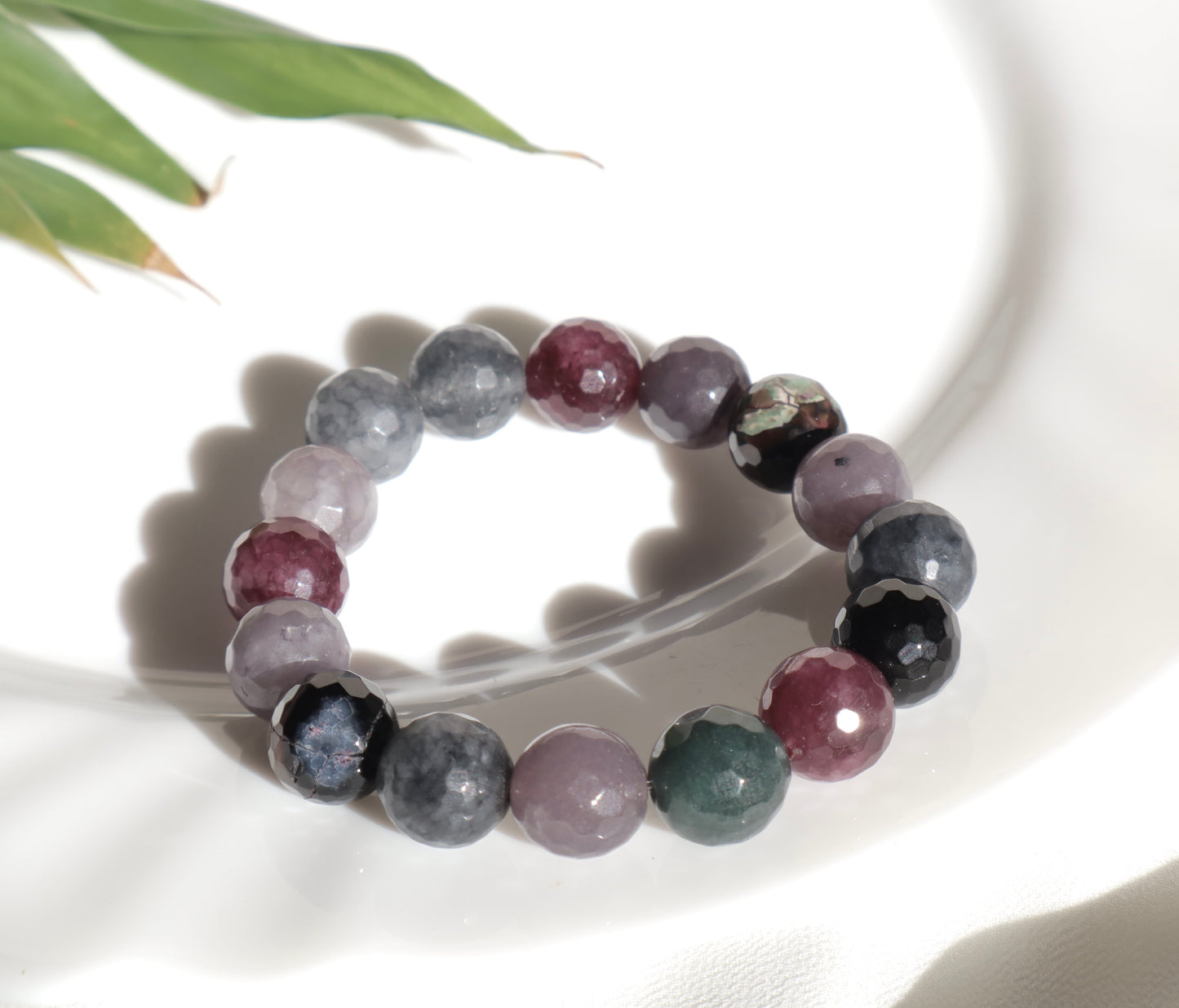 Ruby, Jade, & Colorful Agate Confidence Bracelets