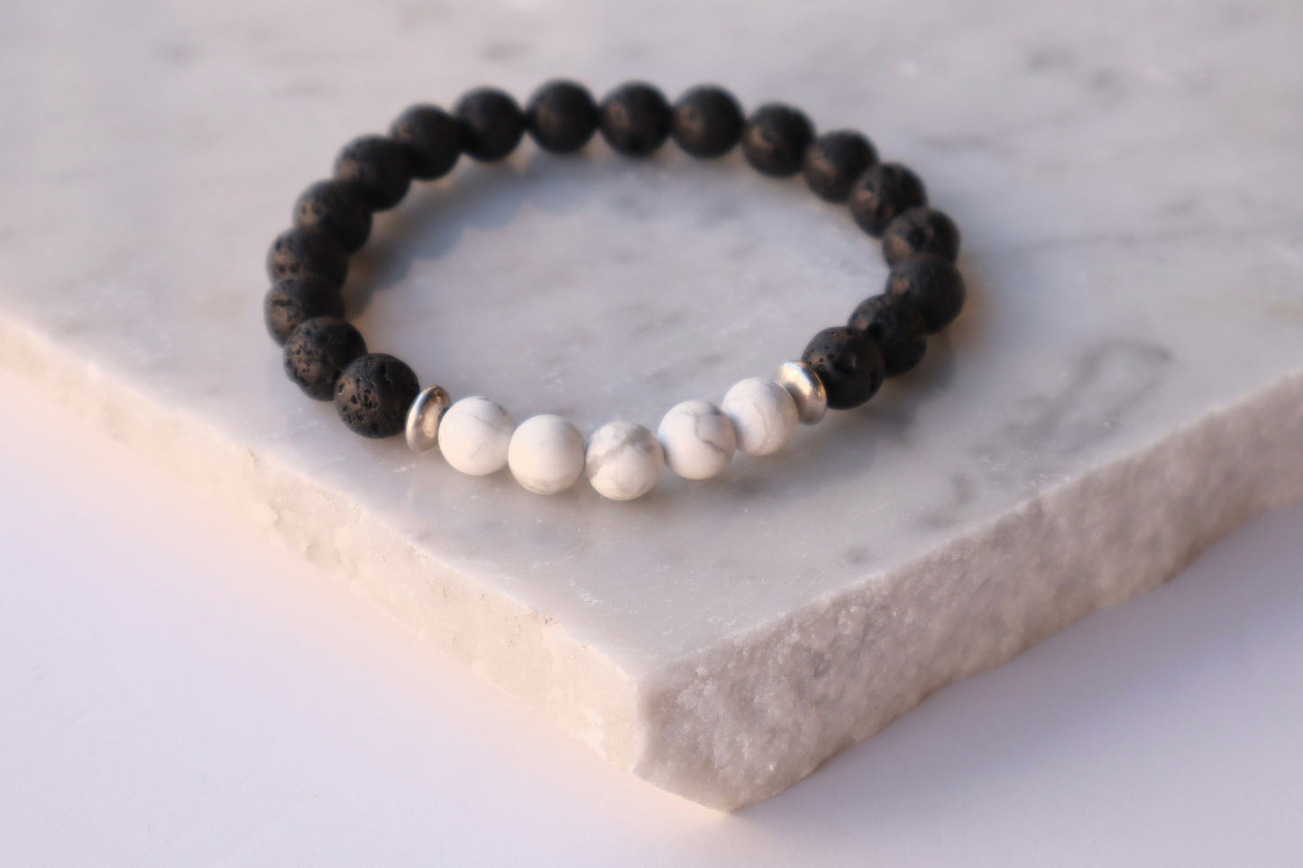 Turquoise, Lapis Lazuli, Howlite & Lava Stones Power & Wealth Bracelets