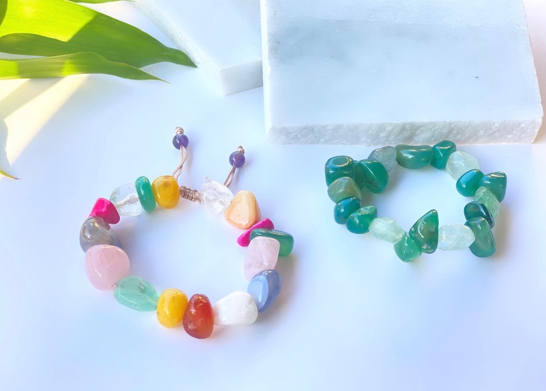 Colorful Multi-Gemstones Bracelets