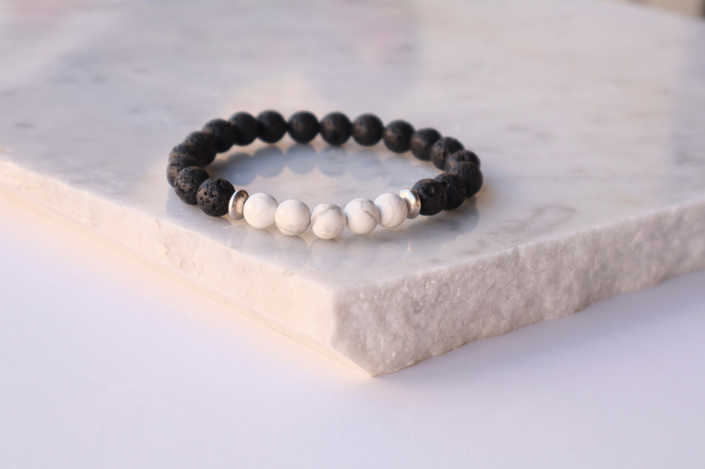 Turquoise, Lapis Lazuli, Howlite & Lava Stones Power & Wealth Bracelets