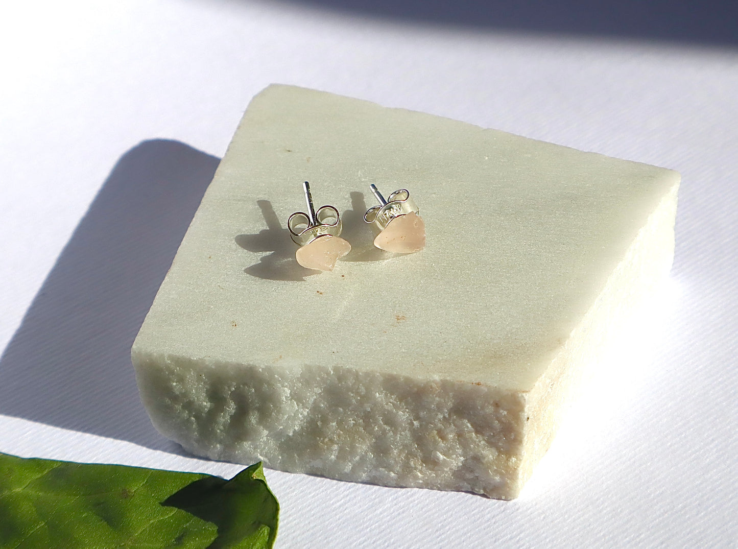 Amethyst, Aquamarine, & Rose Quartz Love, Tranquility, & Stress Relief 925 Sterlings Silver Stud Earrings
