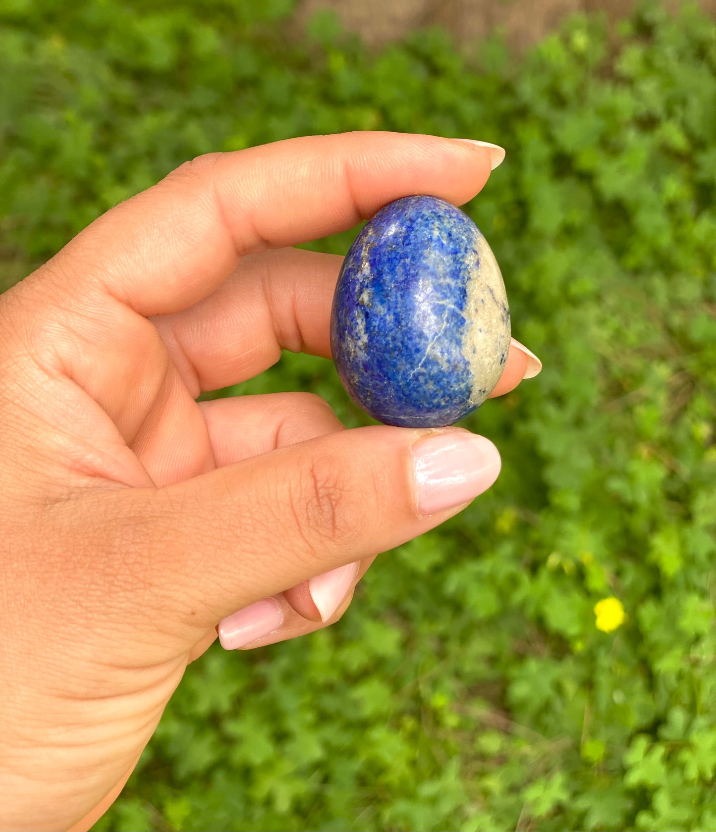 Lapiz Lazuli Home Decor, Office, MeditationOr Personal Use Egg-Shaped Stones