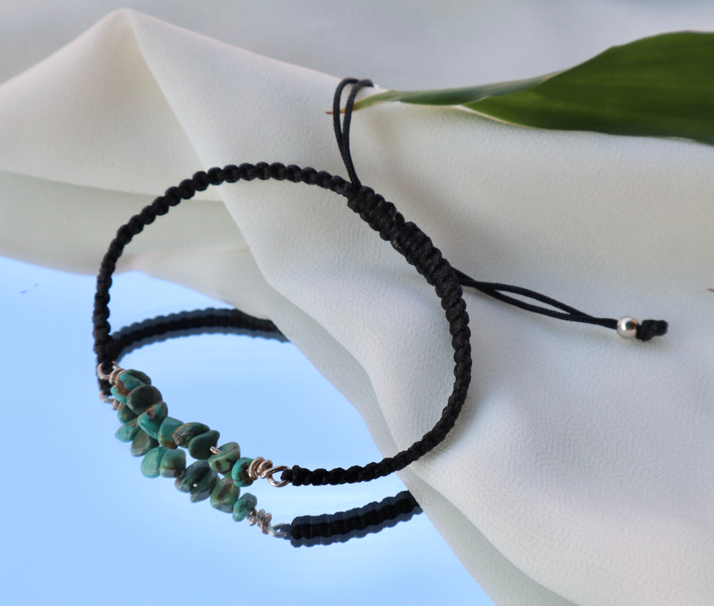 Genuine Nishabouri Turquoise Willpower & Wealth Bracelet