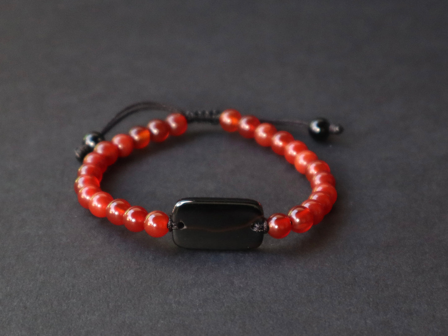 Suleimany Agate, Carnelian & Black Onyx Positive Energy Booster Bracelets