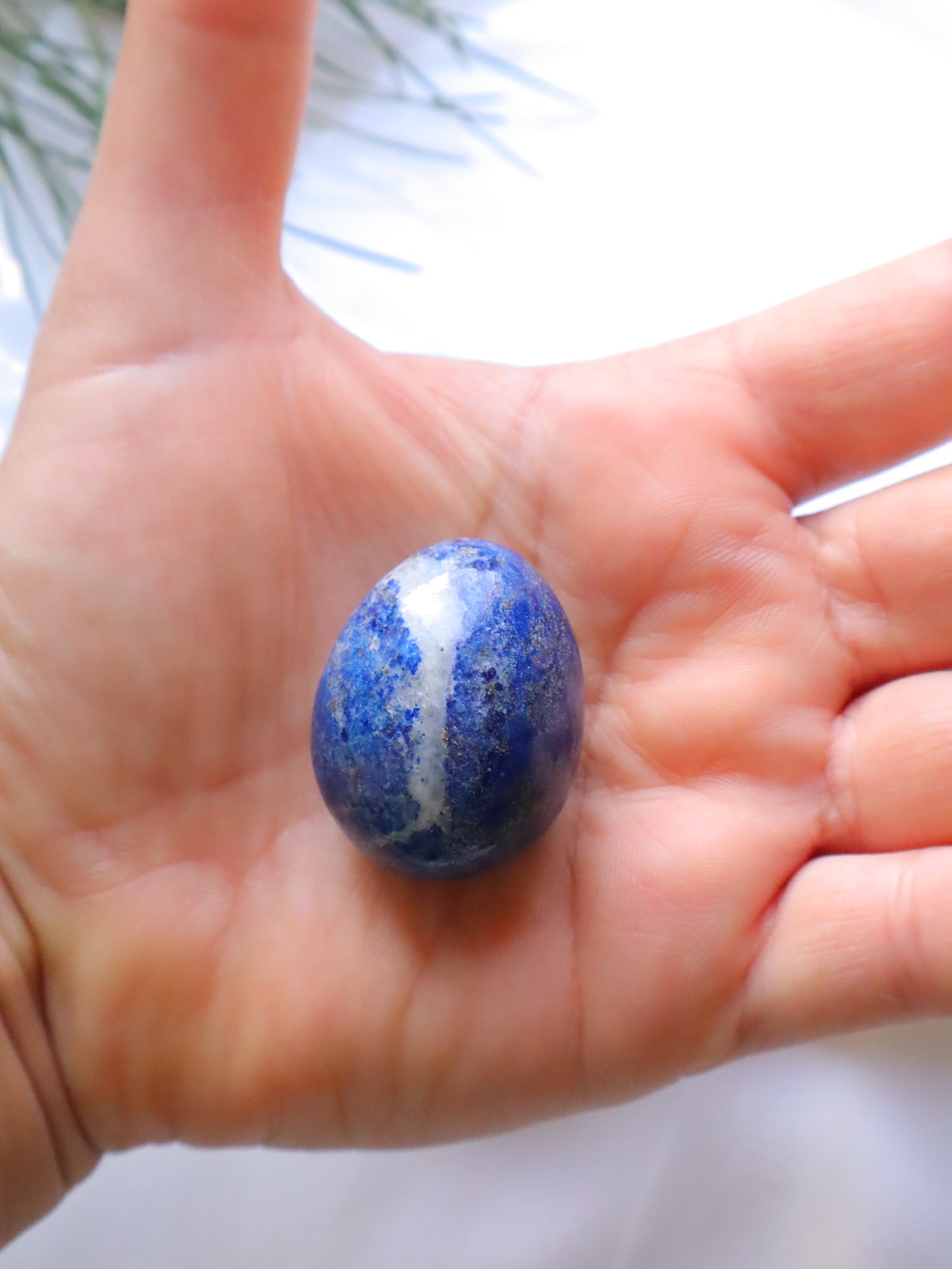 Lapiz Lazuli Home Decor, Office, MeditationOr Personal Use Egg-Shaped Stones