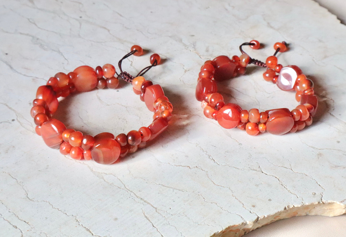 Carnelian/Agate Courage & Confidence Bracelet
