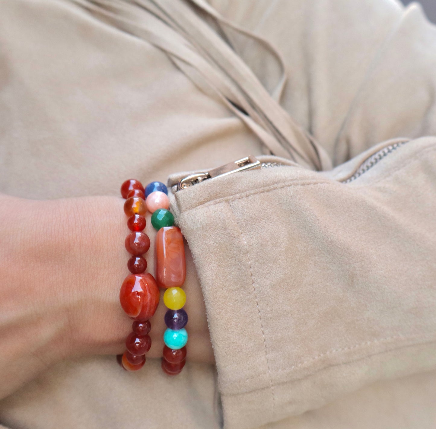 Carnelian/Agate Pain Relief & Digestion Improvement Bracelets