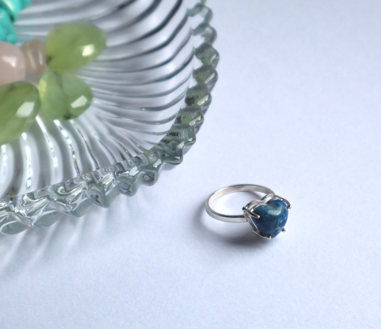 Lapis Lazuli Distress & Migraine Relief with 925 Sterling Silver Ring