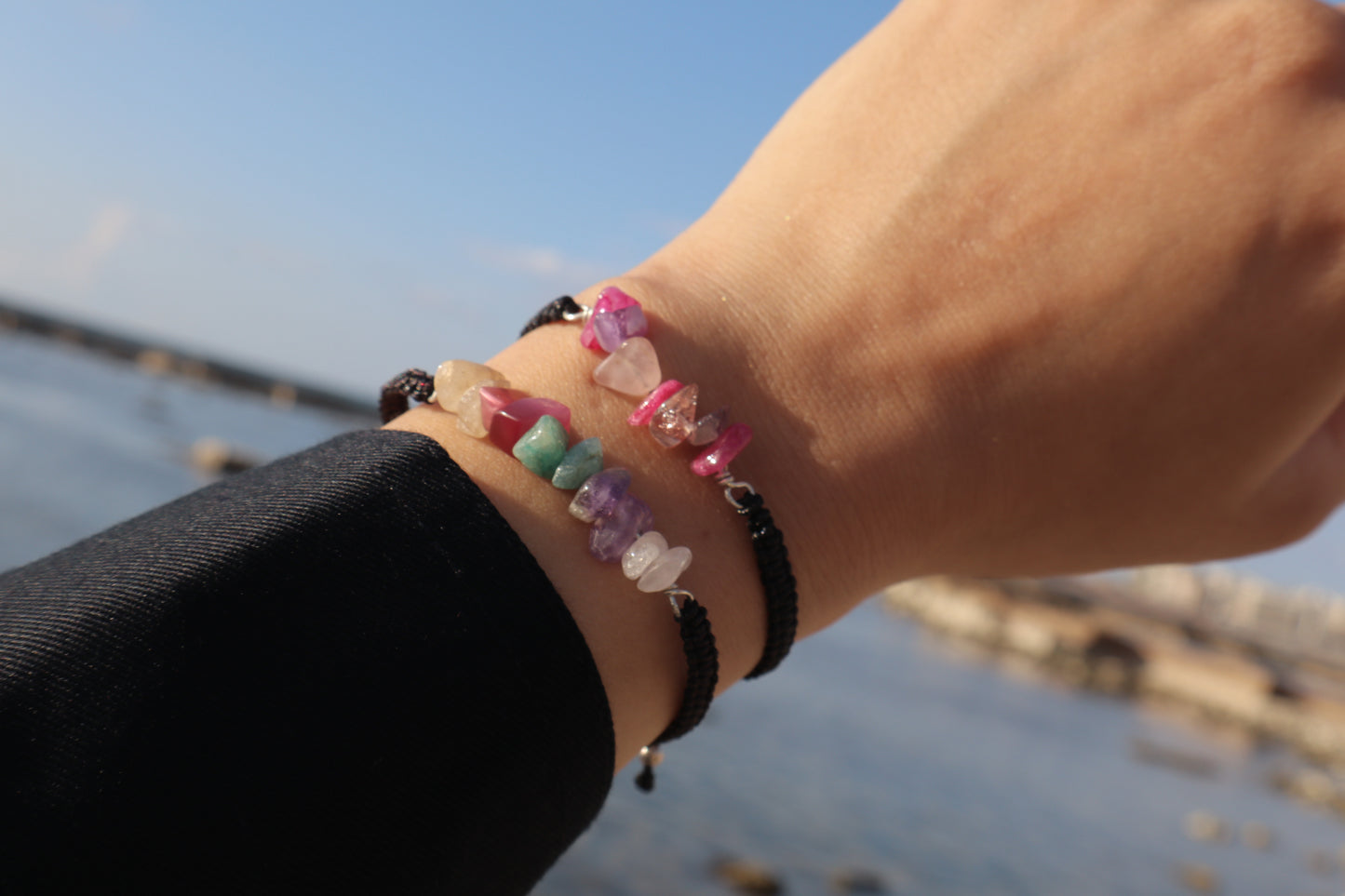 Mixed Colorful Gemstones Freshness & Serenity Bracelets