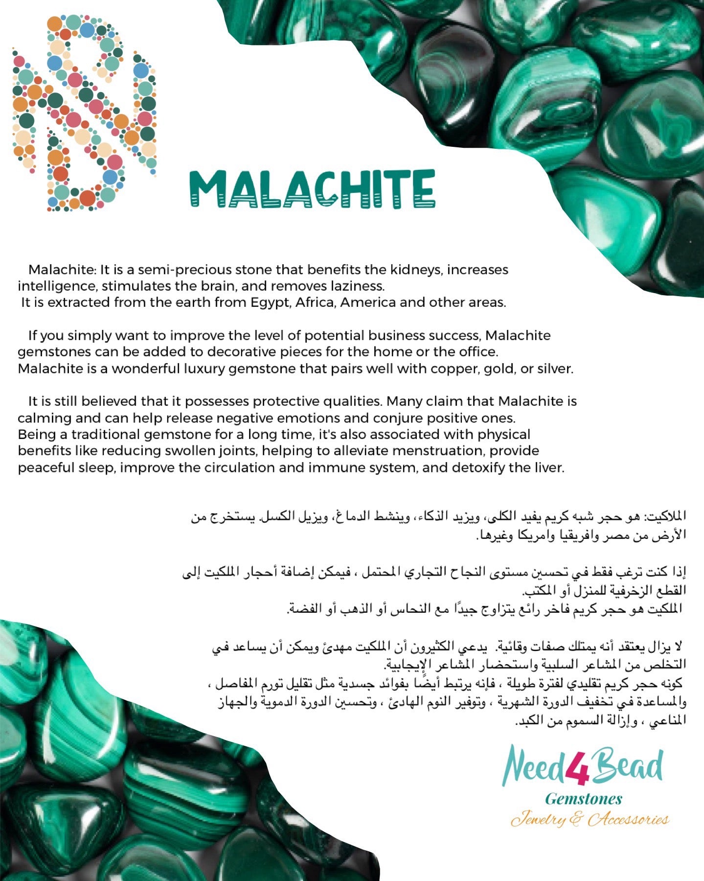 Malachite Potential Business Success Pendant