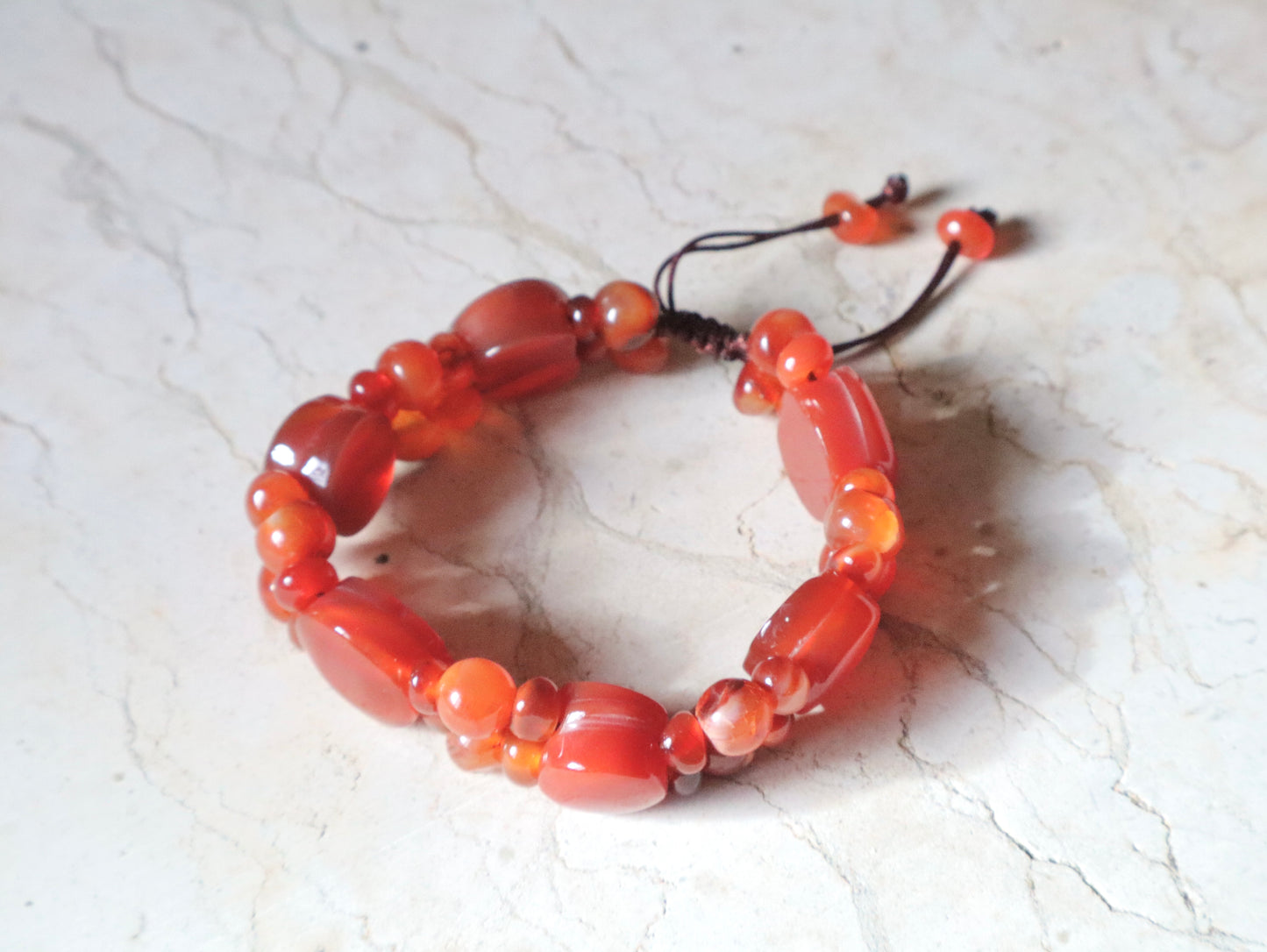 Carnelian/Agate Courage & Confidence Bracelet