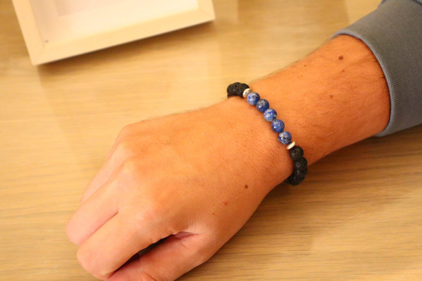 Turquoise, Lapis Lazuli, Howlite & Lava Stones Power & Wealth Bracelets