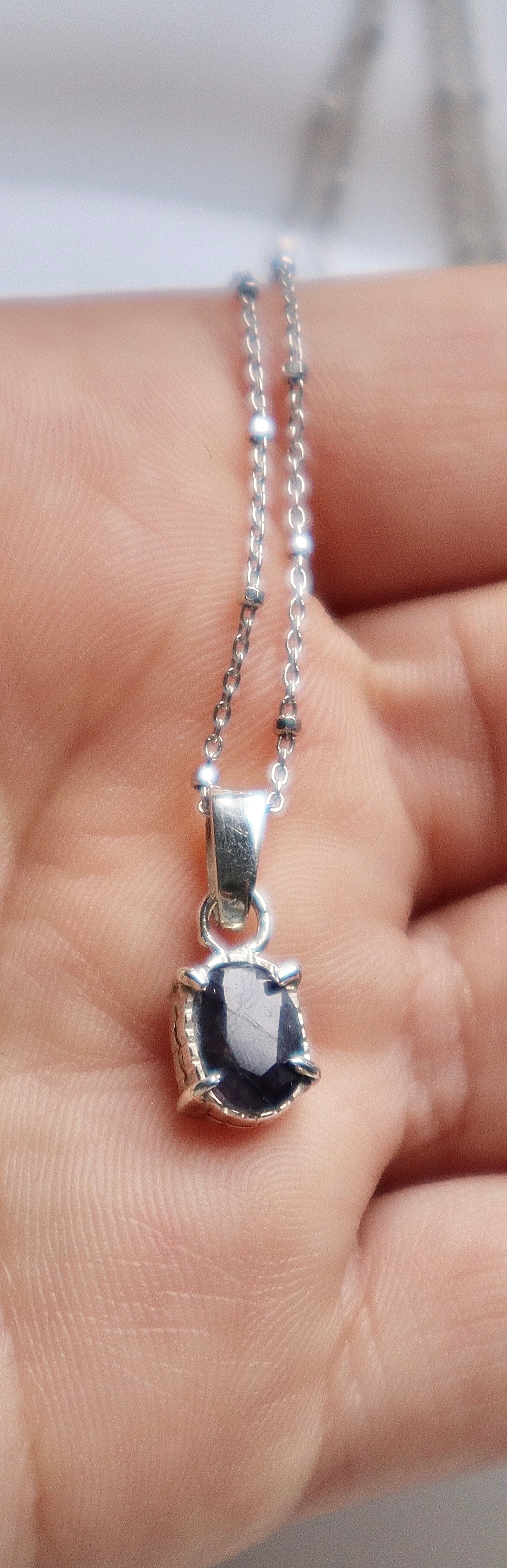 Emerald/Sapphire Strength & Happiness Necklaces