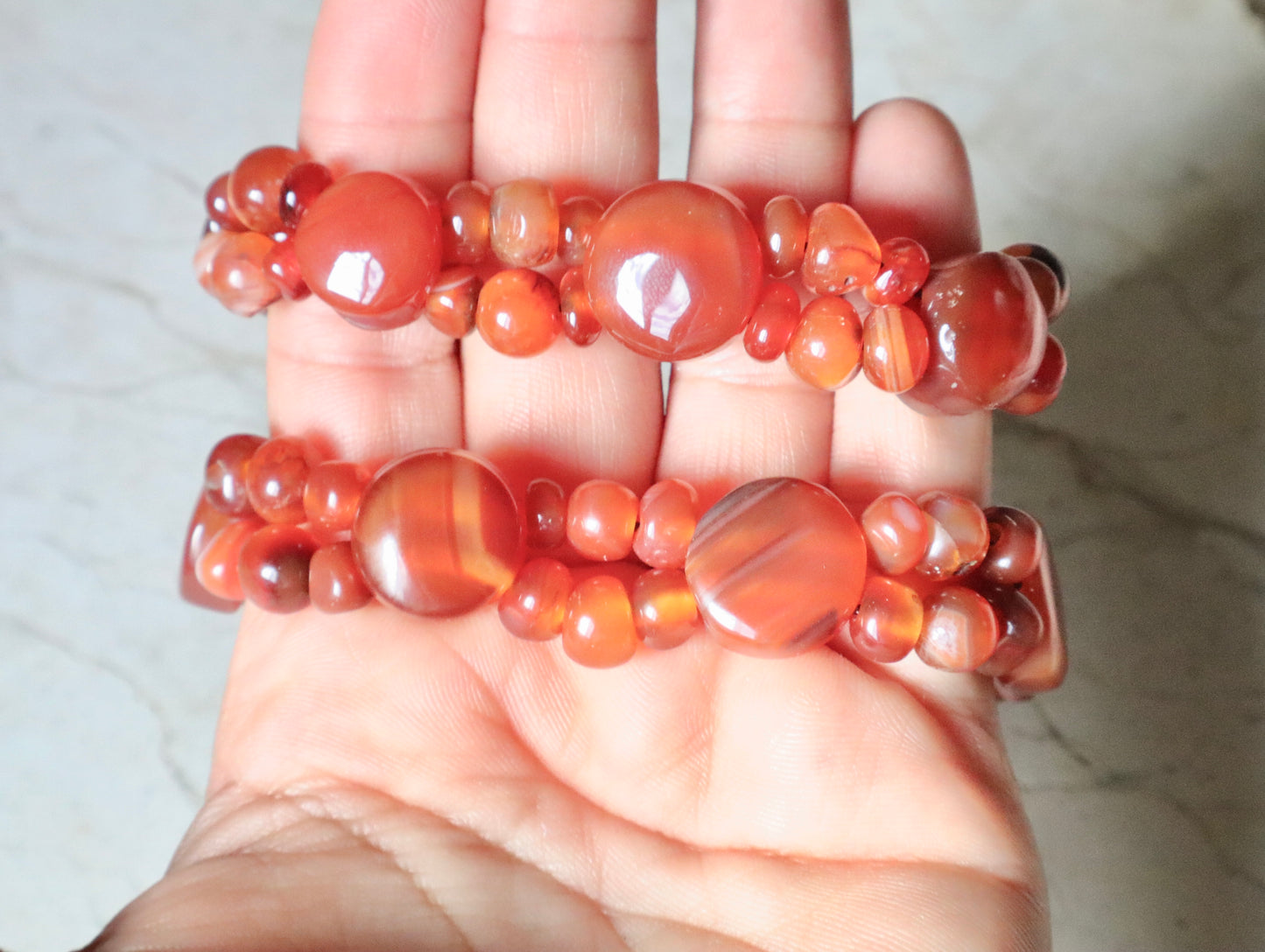 Carnelian/Agate Courage & Confidence Bracelet