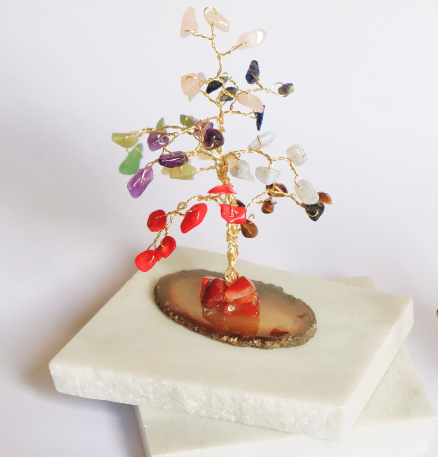 Home Decor Seven Chakra Tree of Life for Calming Surrounding Areas