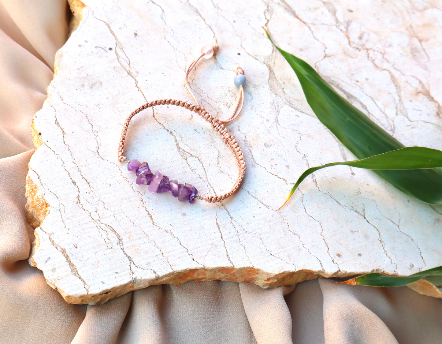 Minimalist Green Jade/Amethyst/Hematite Prosperity,Calmness, & Bone Pain Relief Bracelets