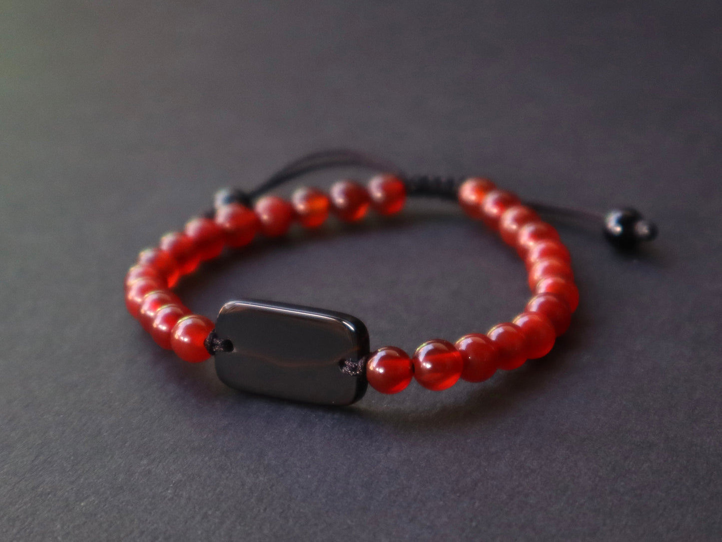 Suleimany Agate, Carnelian & Black Onyx Positive Energy Booster Bracelets