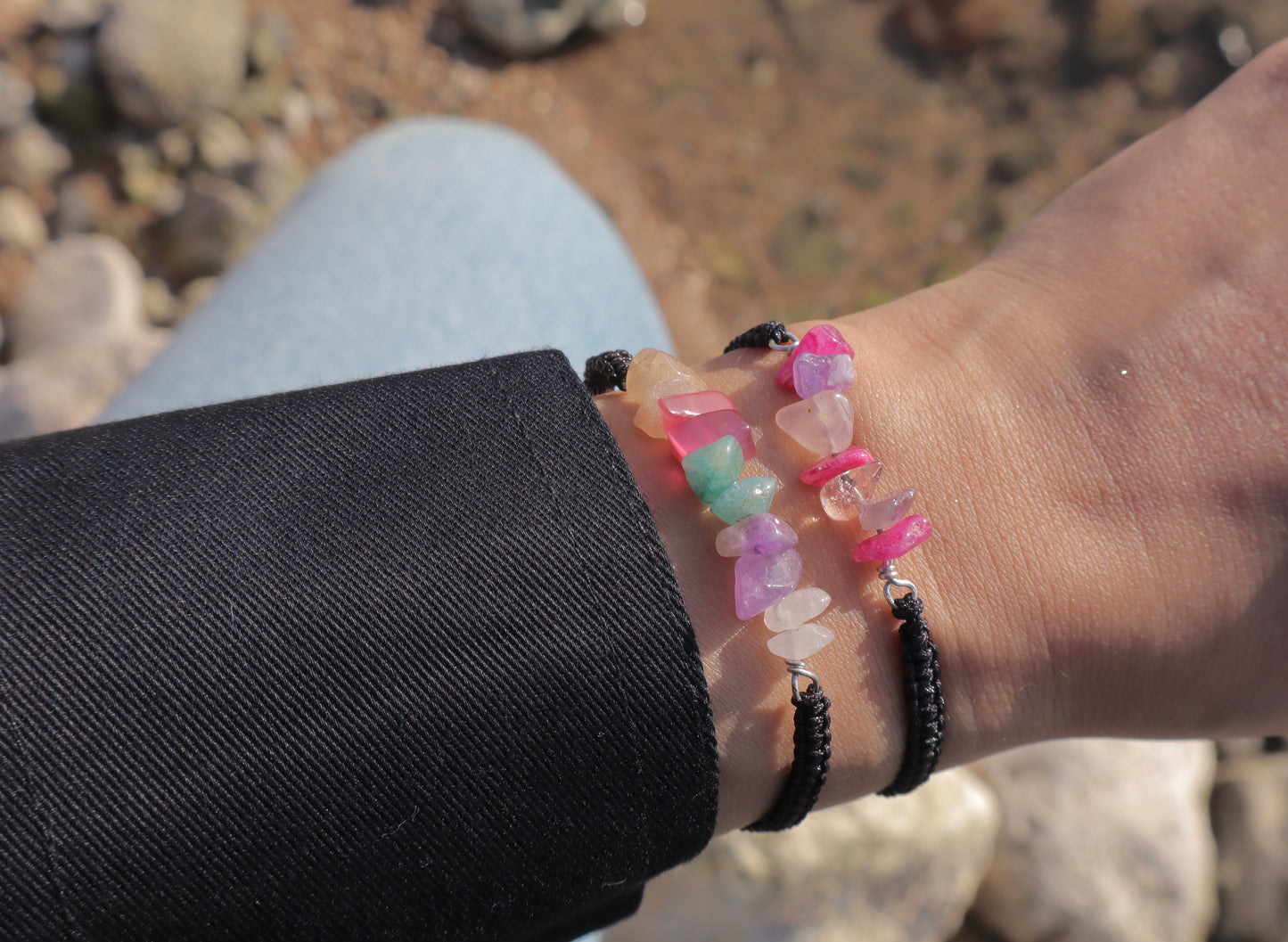 Mixed Colorful Gemstones Freshness & Serenity Bracelets