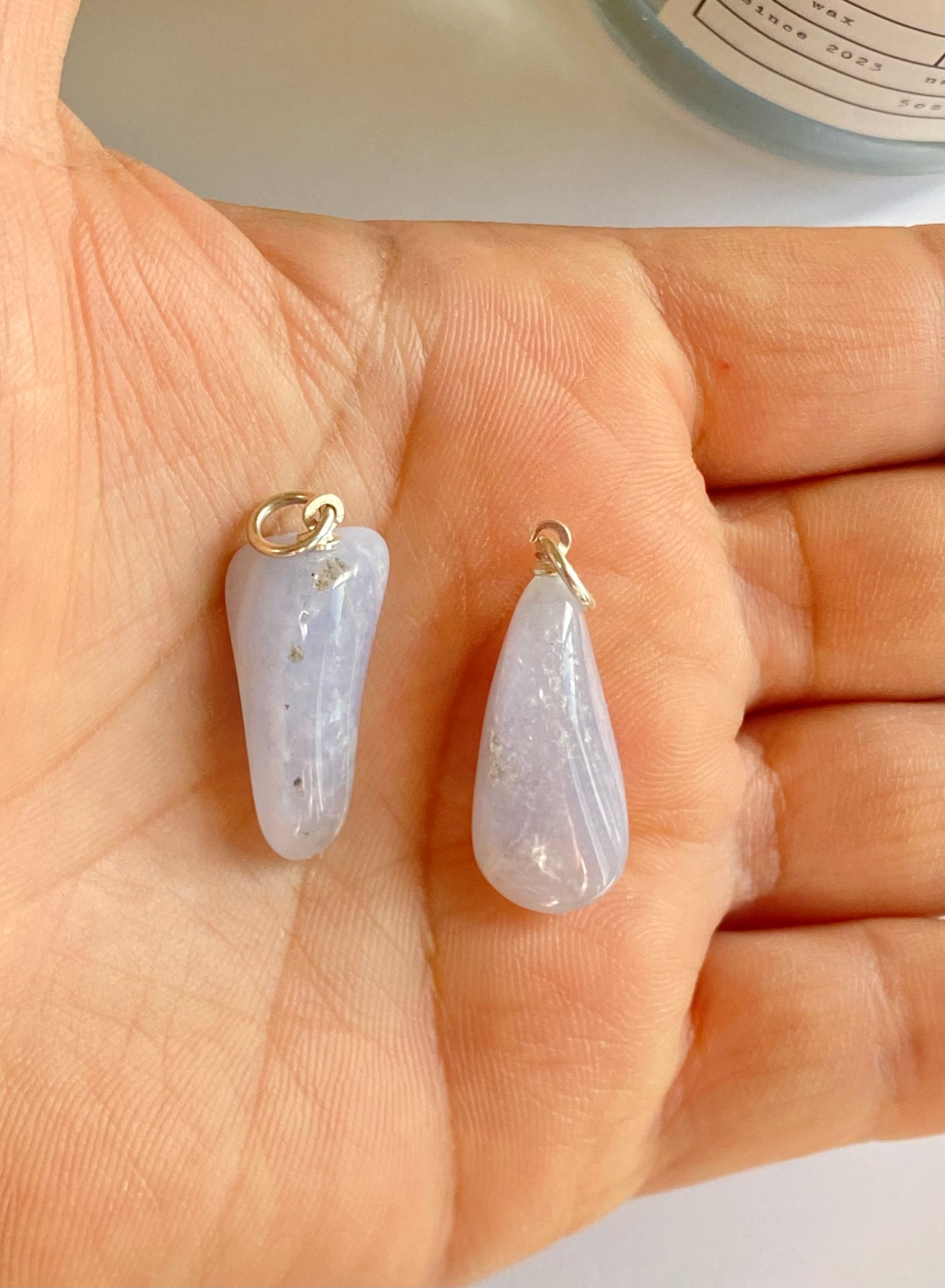 Blue-Lace Agate Better Communication& Strength Pendant