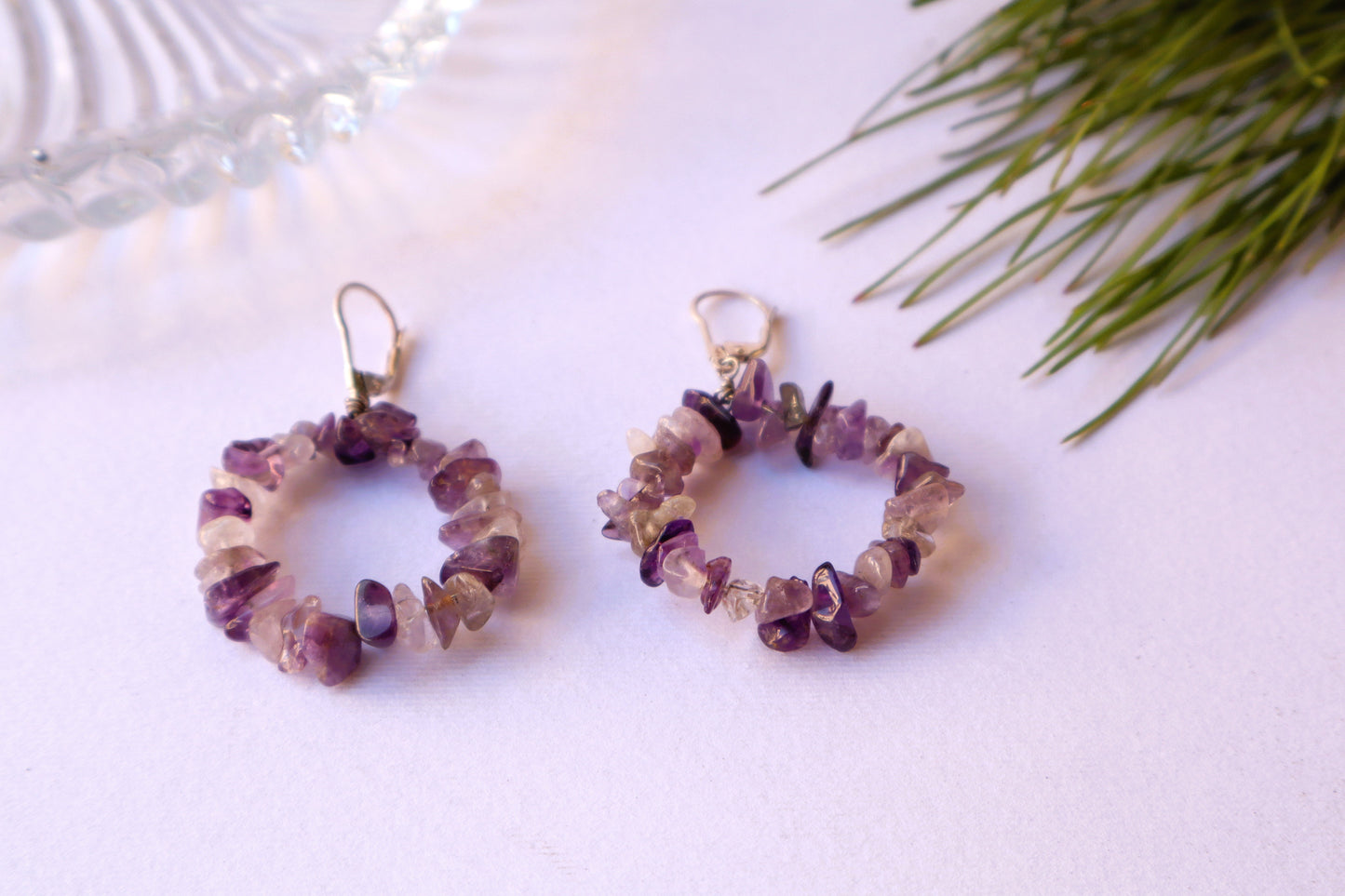 Amethyst Mind Clearing Earrings