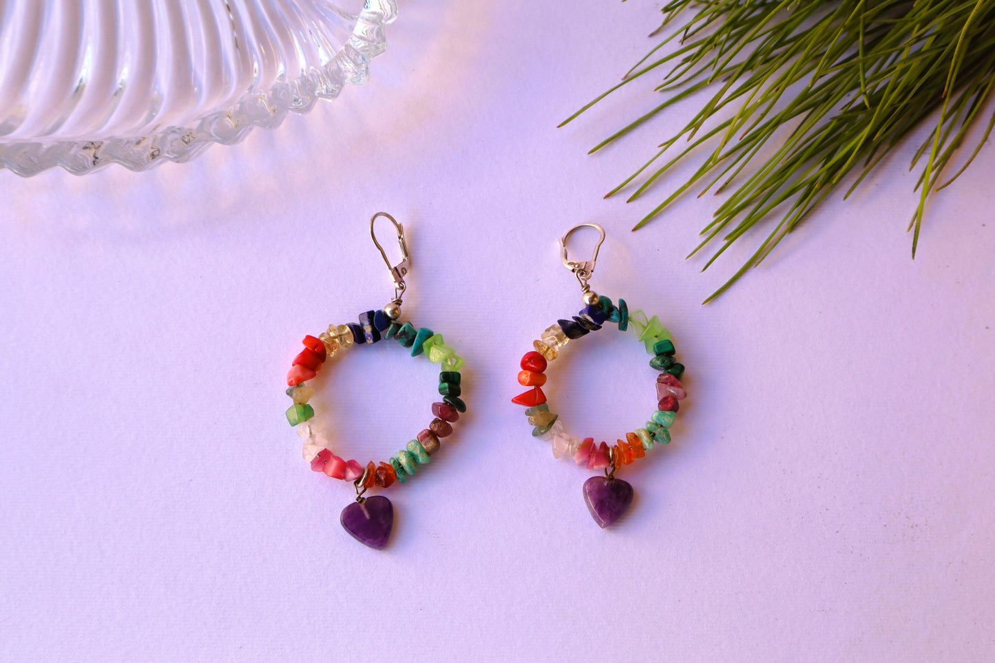Mixed Stones Bomb of Benefits & Colors Ladies’ Earrings