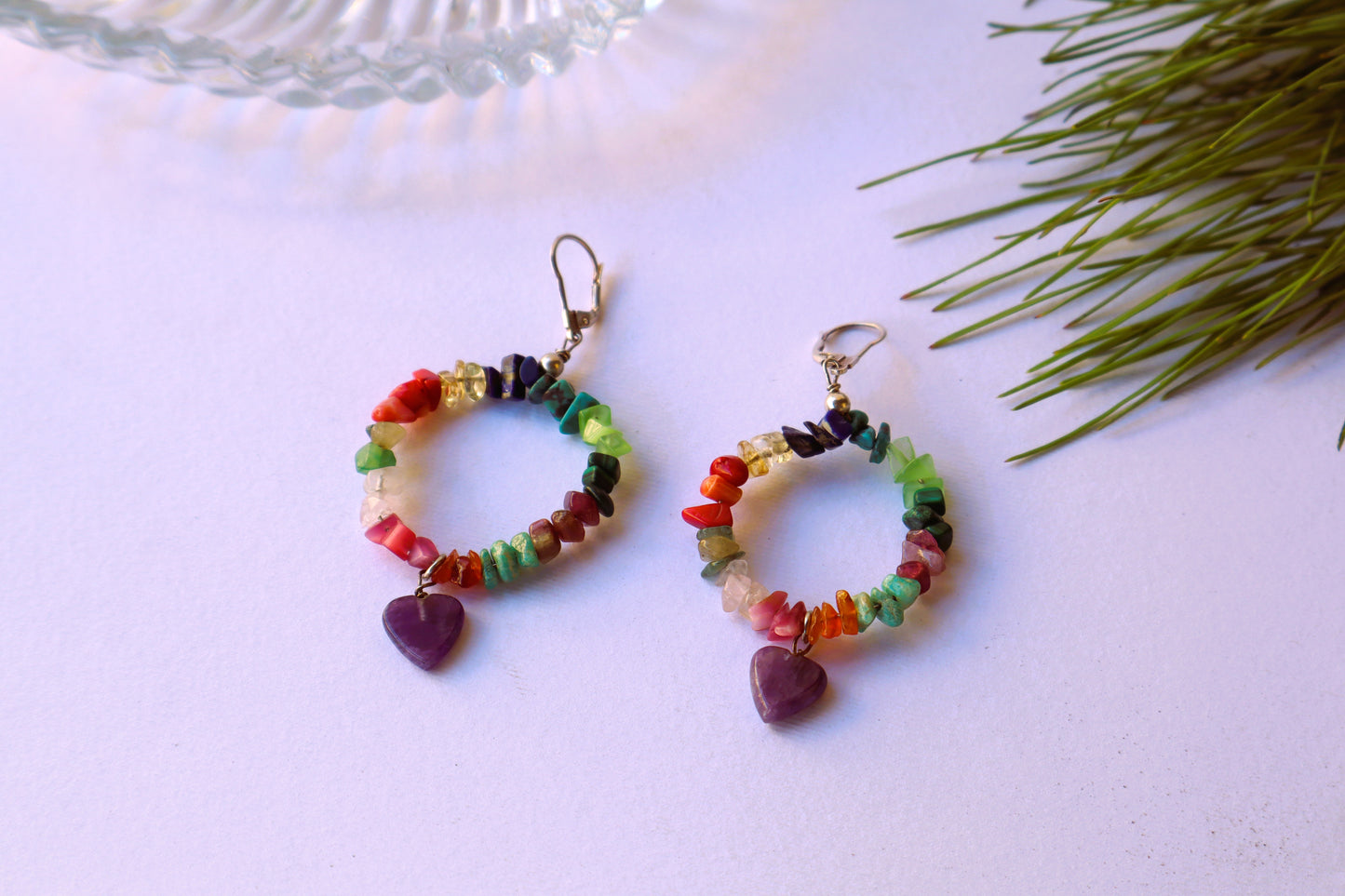 Mixed Stones Bomb of Benefits & Colors Ladies’ Earrings