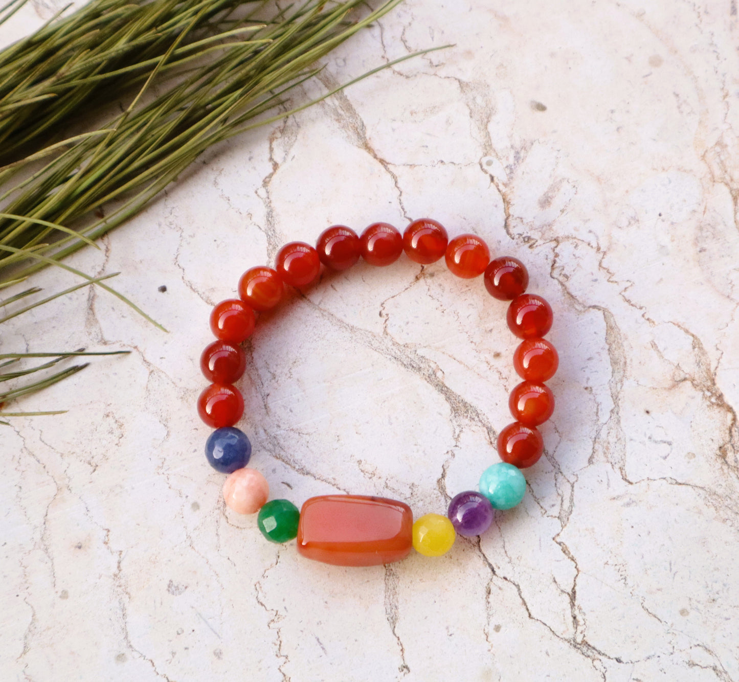 Carnelian/Agate Pain Relief & Digestion Improvement Bracelets