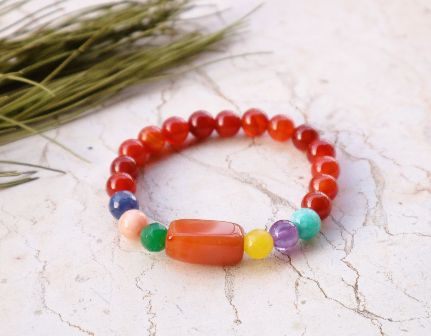 Carnelian/Agate Pain Relief & Digestion Improvement Bracelets