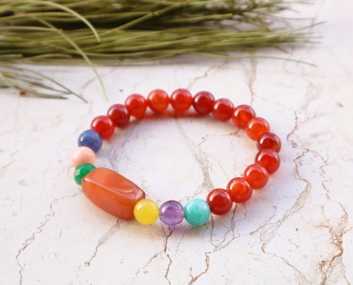 Carnelian/Agate Pain Relief & Digestion Improvement Bracelets