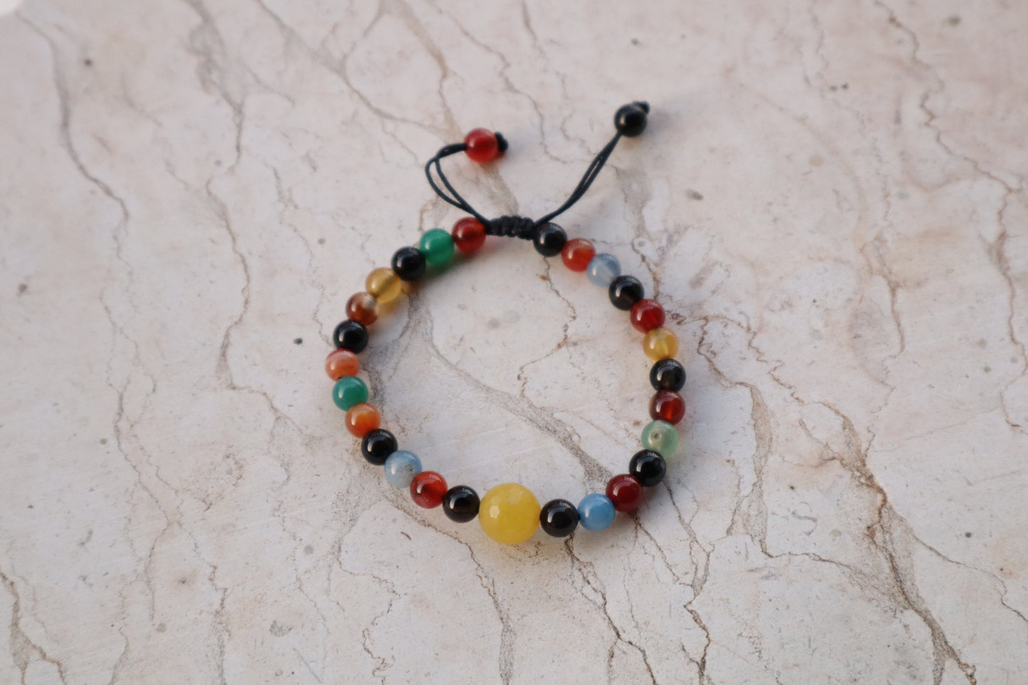 Colorful Multi-Agate Basic Strength Bracelets