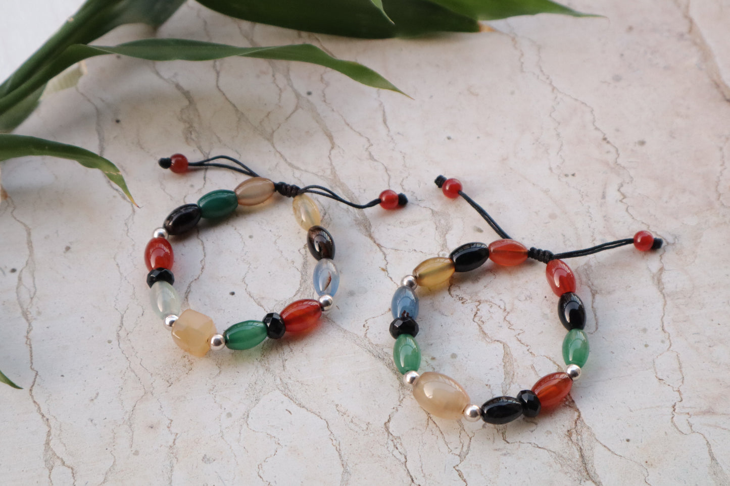 Multi-Colored Agate Emotions Stability Bracelets