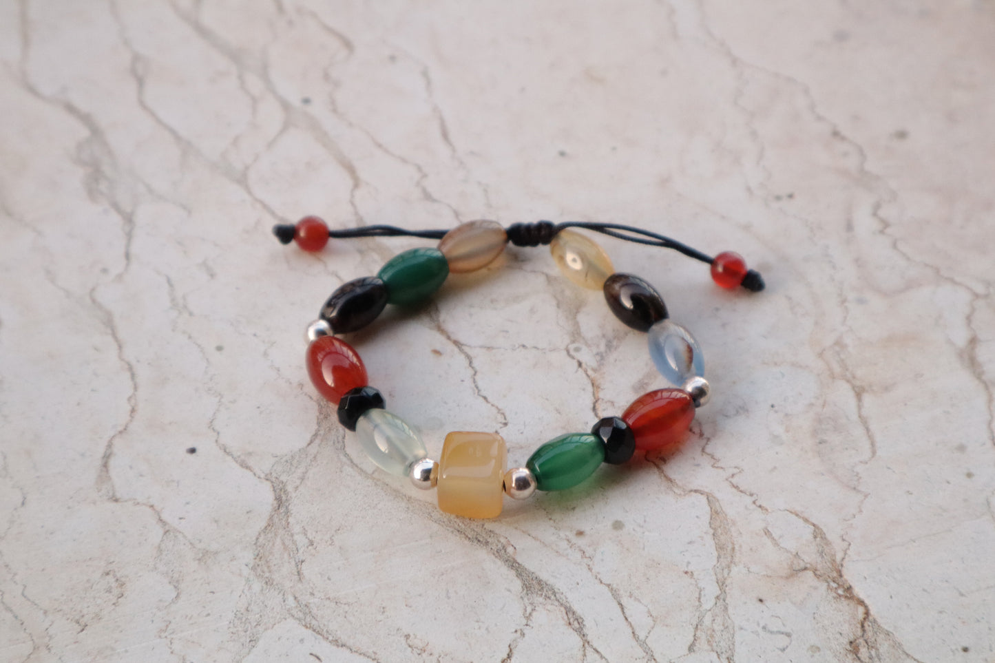 Multi-Colored Agate Emotions Stability Bracelets