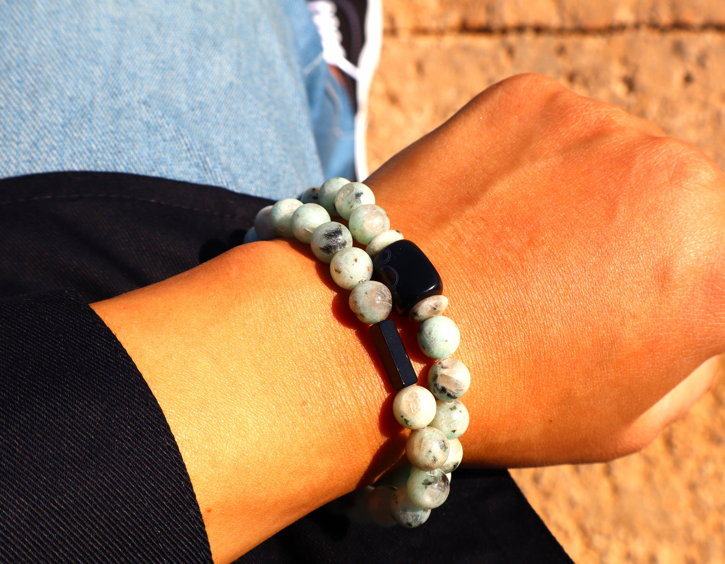 Moonstone & Black Onyx Ultra Femininity Bracelet