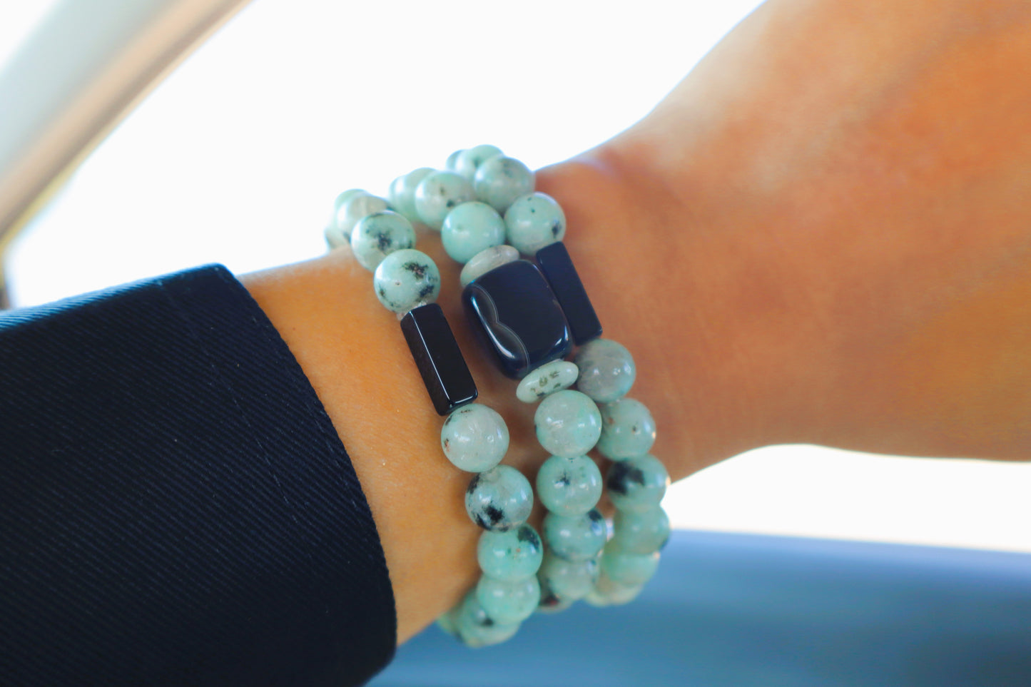Moonstone & Black Onyx Ultra Femininity Bracelet
