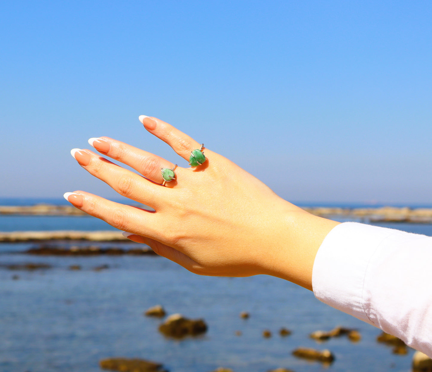 925 Sterling Silver Ring with Aventurine Abundance Stone