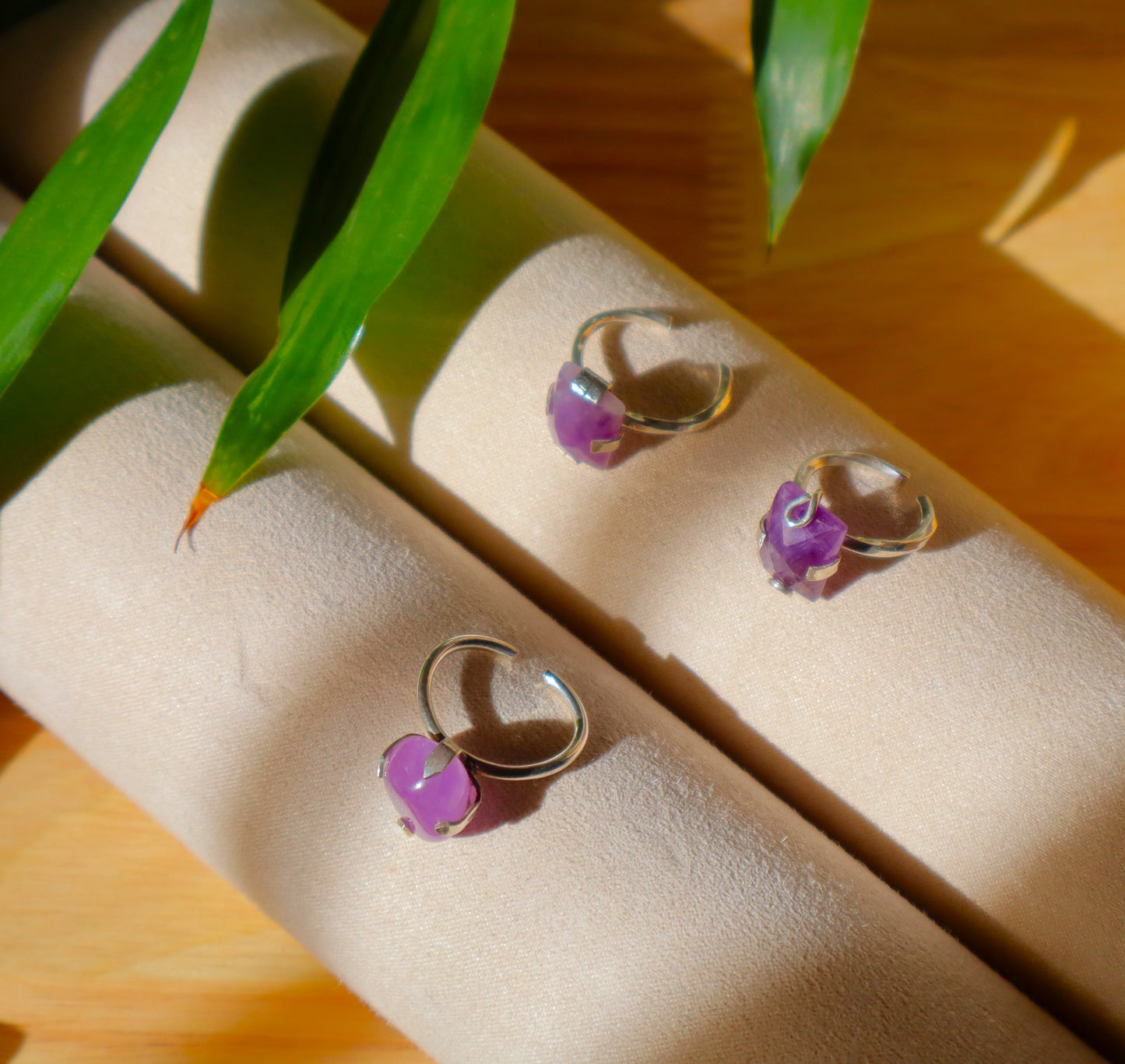 925 Sterling Silver Ring With Amethyst Clarity Gemstone