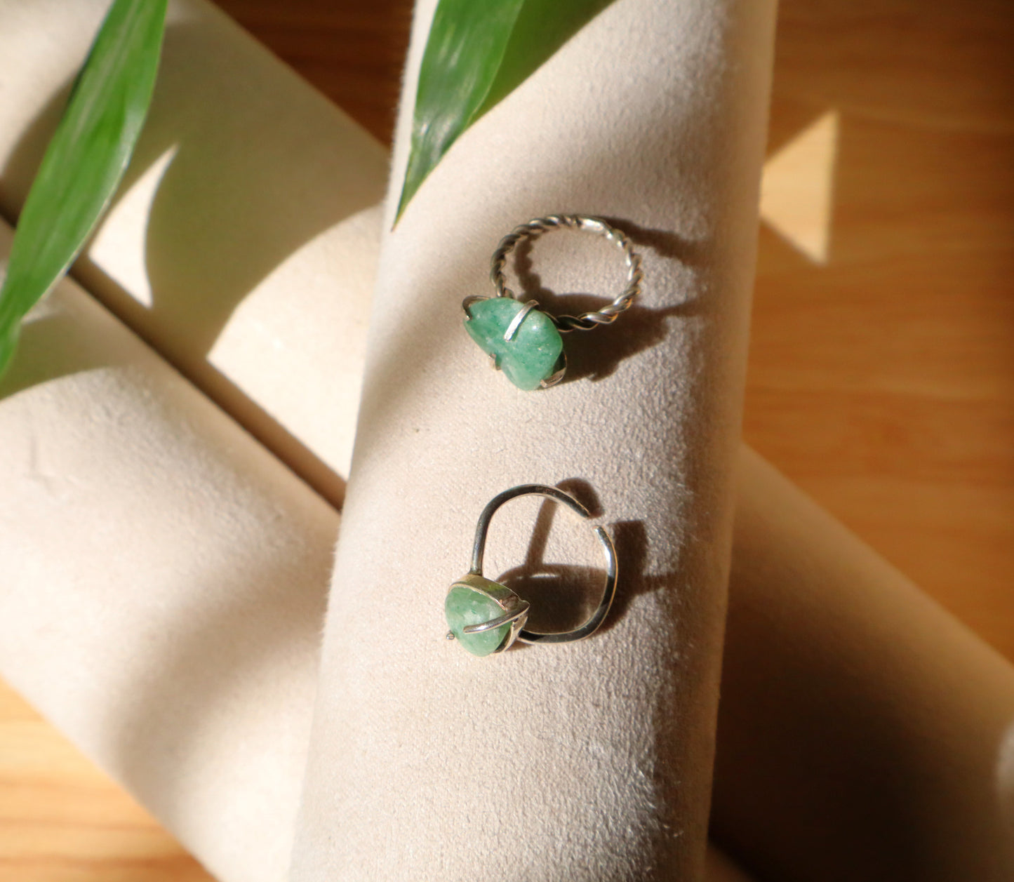 925 Sterling Silver Ring with Aventurine Abundance Stone