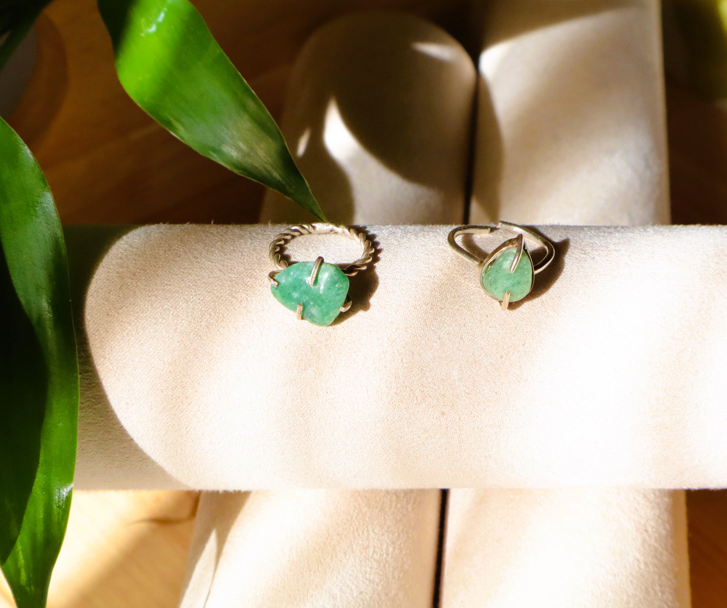 925 Sterling Silver Ring with Aventurine Abundance Stone