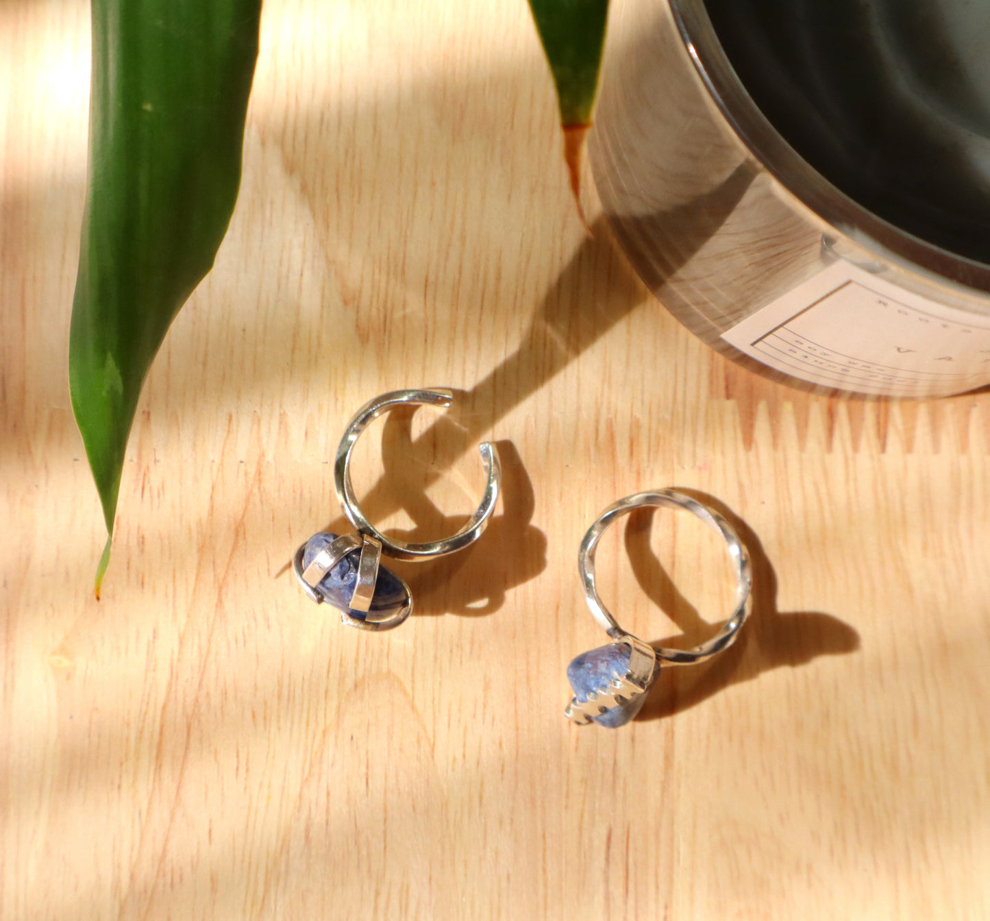 925 Sterling Silver Ring with Sodalite Tranquility Stone