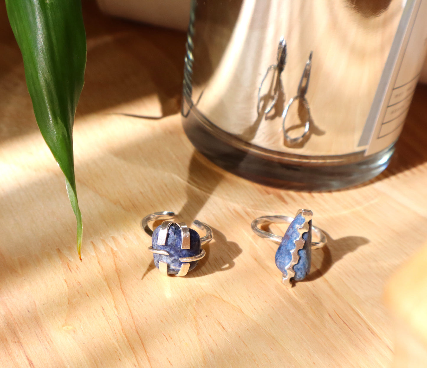 925 Sterling Silver Ring with Sodalite Tranquility Stone