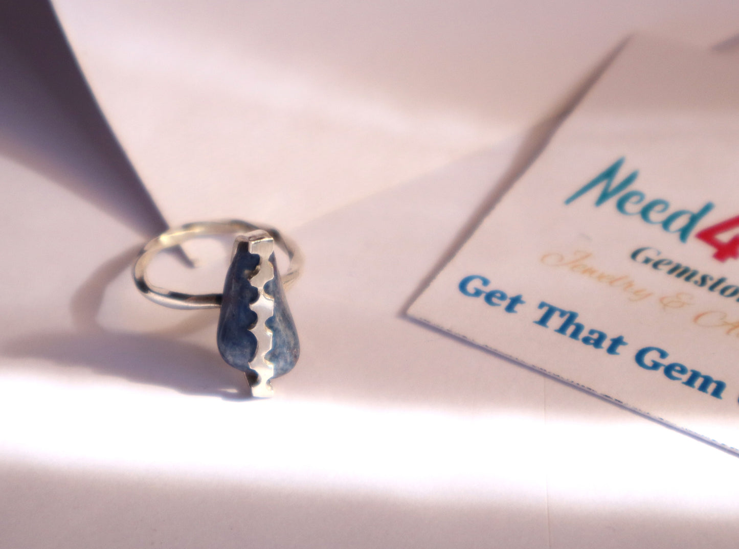 925 Sterling Silver Ring with Sodalite Tranquility Stone