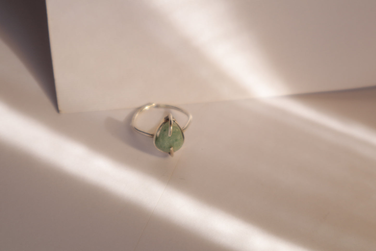 925 Sterling Silver Ring with Aventurine Abundance Stone