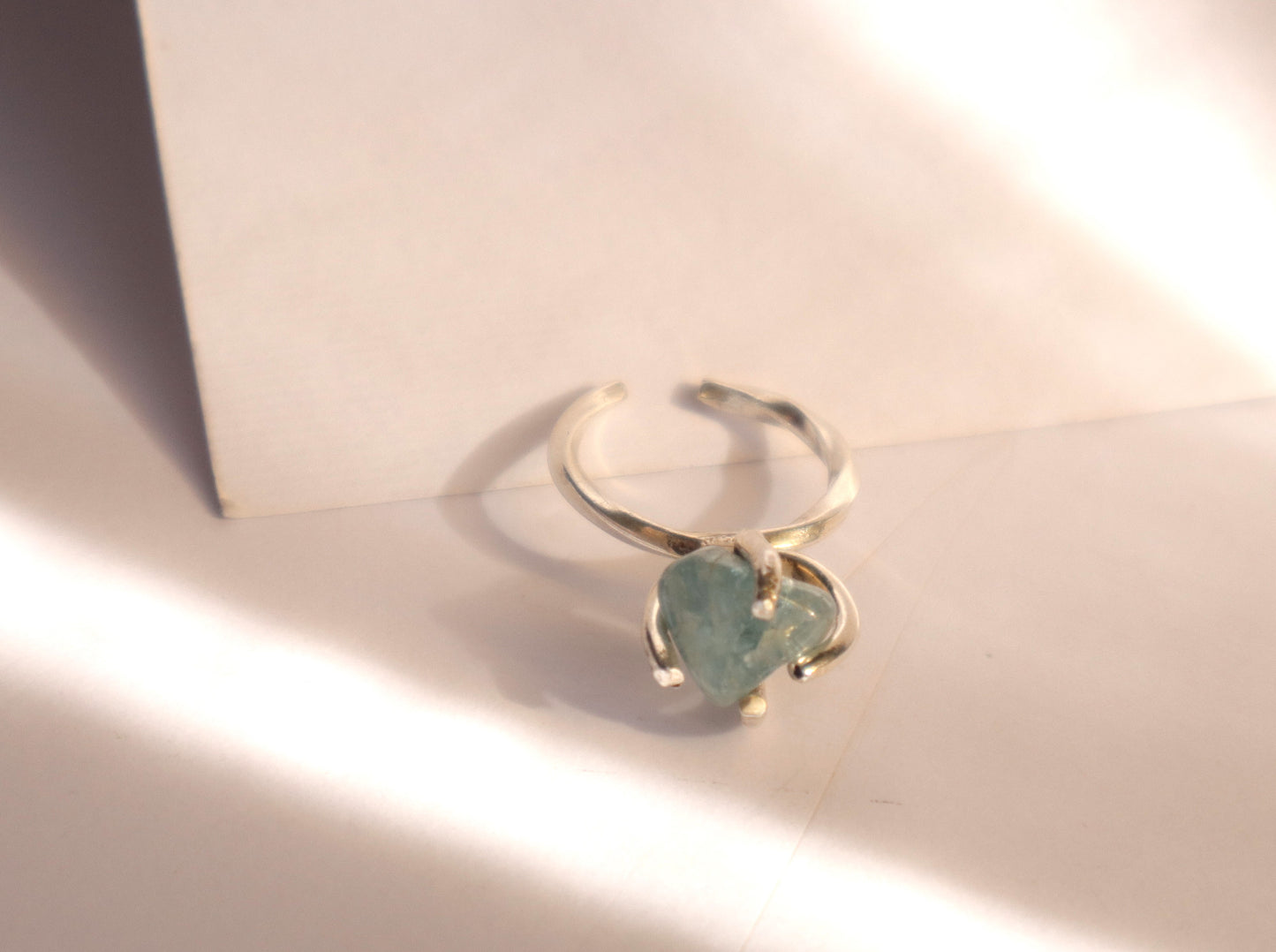 Aquamarine & Sterling Silver Tranquility Rings