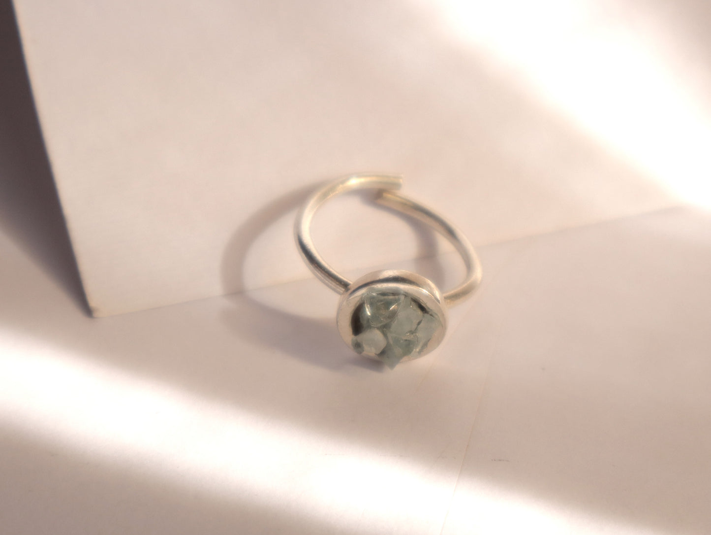 Aquamarine & Sterling Silver Tranquility Rings