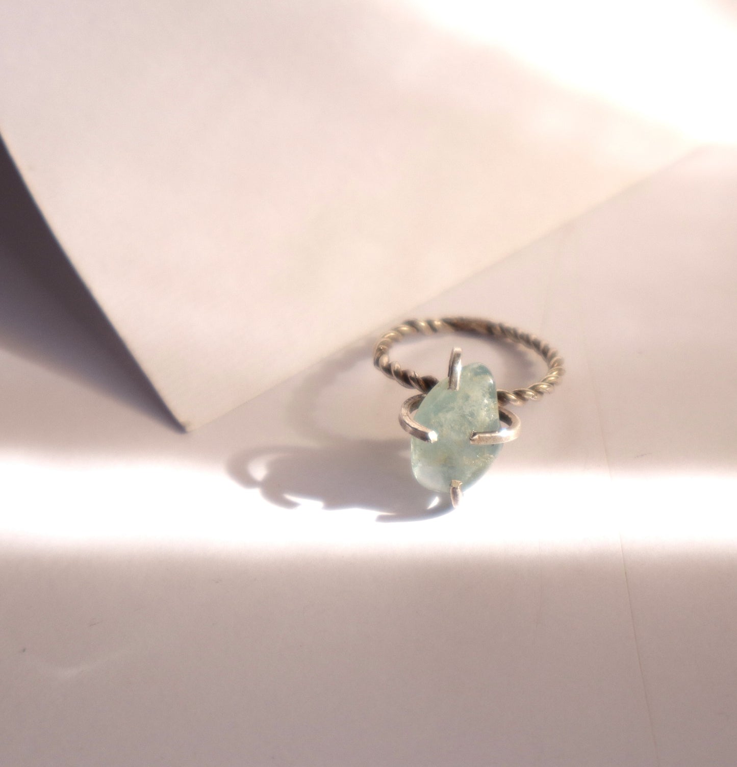 Aquamarine & Sterling Silver Tranquility Rings