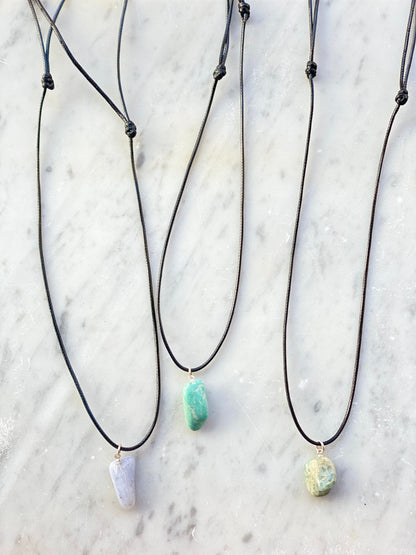 Blue-Lace Agate Better Communication& Strength Pendant