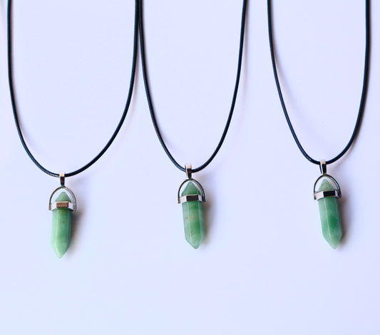 Green Jade Heart Strength & Prosperity Unisex Necklace