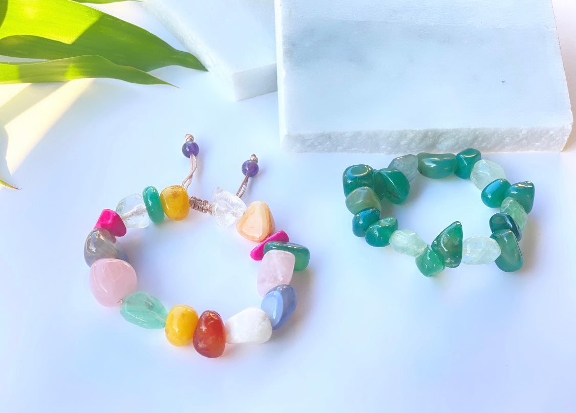 Colorful Multi-Gemstones Bracelets